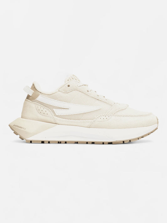 Zapatillas Fila Mujer Racer Energized Beige Blanco