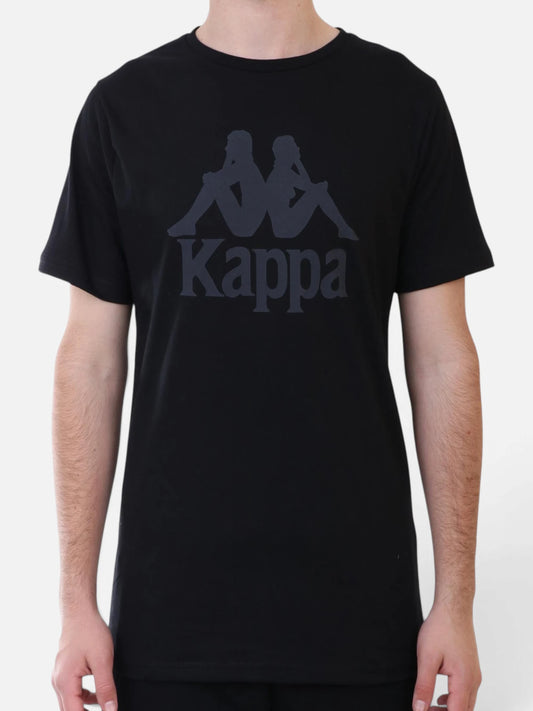 Remera Kappa Authentic Tahitix Negro