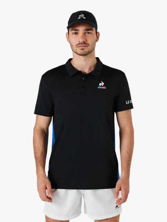 Chomba Le Coq Sportif Tennis Polo Negro Azul