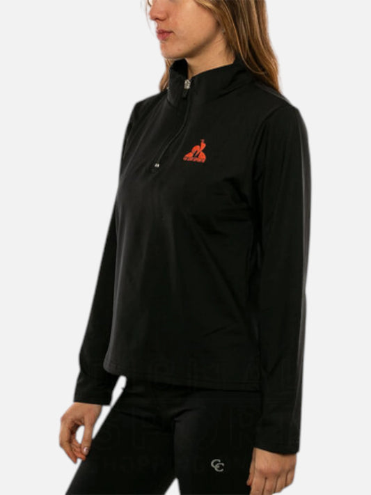Buzo Mujer Le Coq Sportif Training Hz Sweatshirt Negro