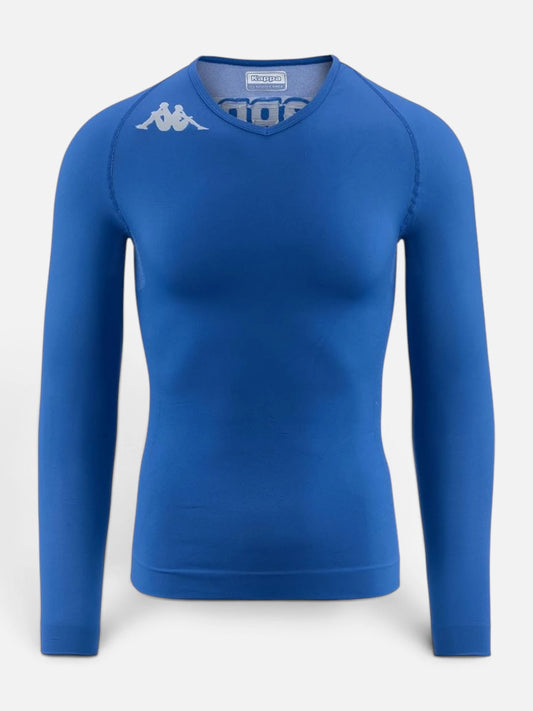Lycra Termica Kappa Kombat Skin Bongv Azul Cobalt-Blanco