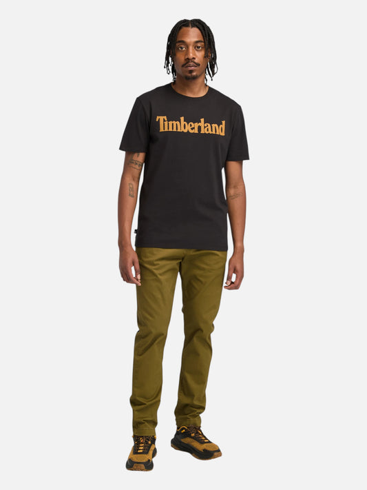 Remera Timberland Wordmark Logo Negro