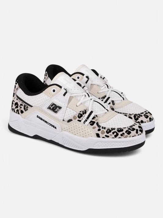 Zapatillas DC Mujer Construct Blanco Animal Print