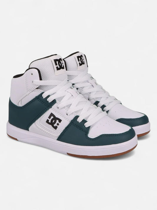 Zapatillas DC Niño Cure Hi Top Elastic Blanco Gris