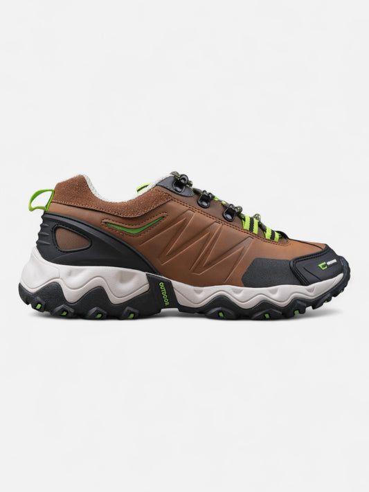 Zapatillas Alpine Skate Peak Trekking Senderismo Marrón Verde
