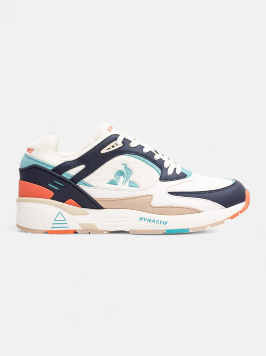 Zapatillas Le Coq Sportif R1100 Pop Blanco Azul Celeste