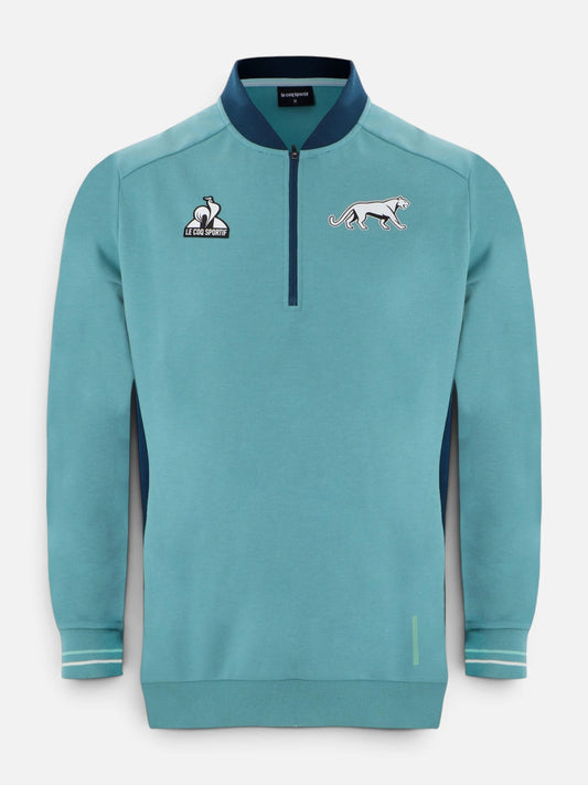 Buzo Le Coq Sportif Pumas Lifestyle Hz Up Crewneck 2 Aqua