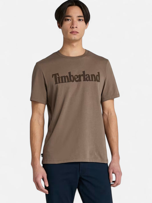 Remera Timberland Wordmark Logo Marrón