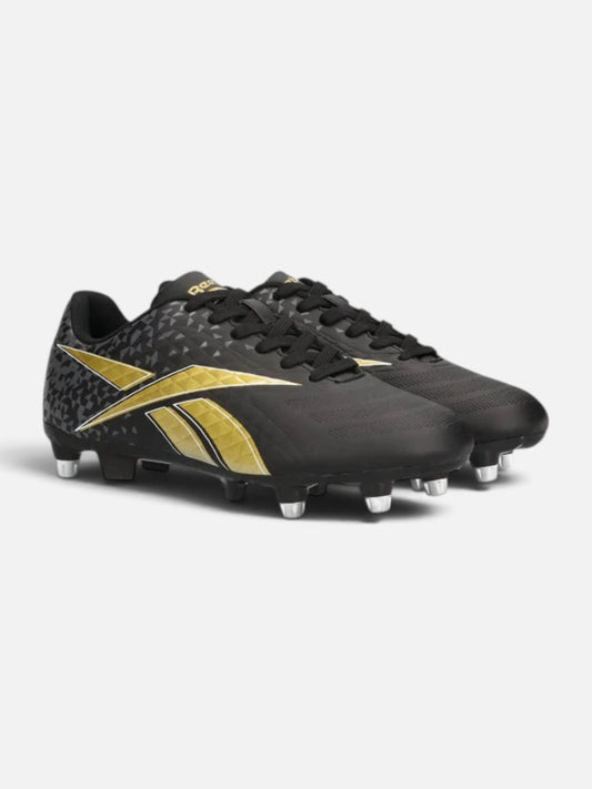 Botines Reebok Rbk Match 1 Fg/Al Negro Golden Haze Glitch Aqua