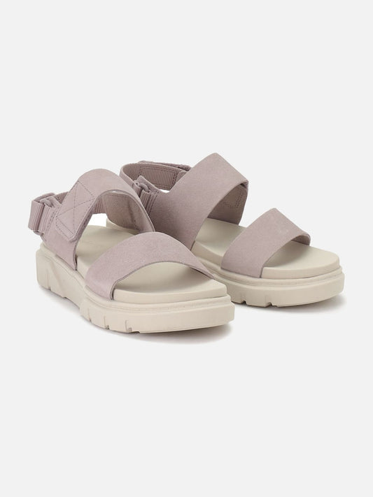 Sandalias Timberland Backstrap Lila Crudo — par en ángulo