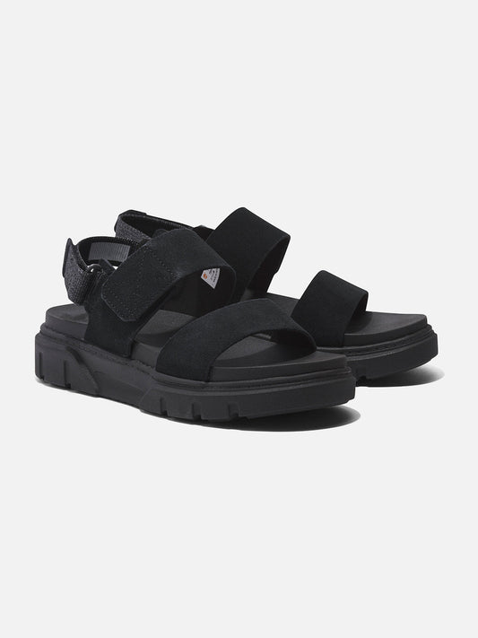 Sandalias Timberland Greyfield Negro — par en ángulo