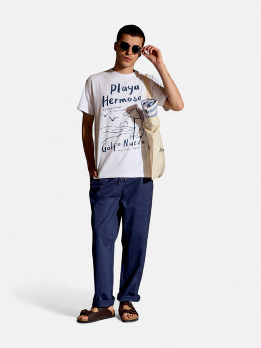 Pantalon Elepants Dillon Gabardina Marino