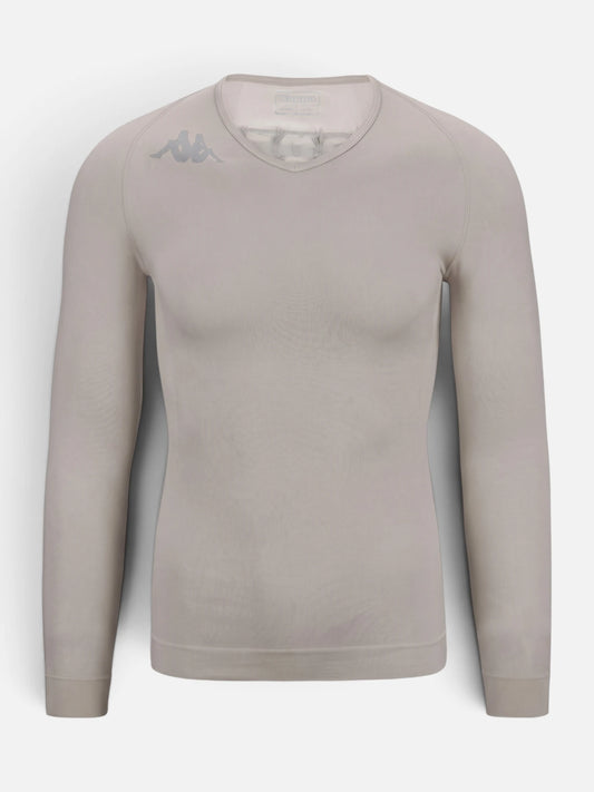 Lycra Termica Kappa Kombat Skin Bongv Gris Lt Off White