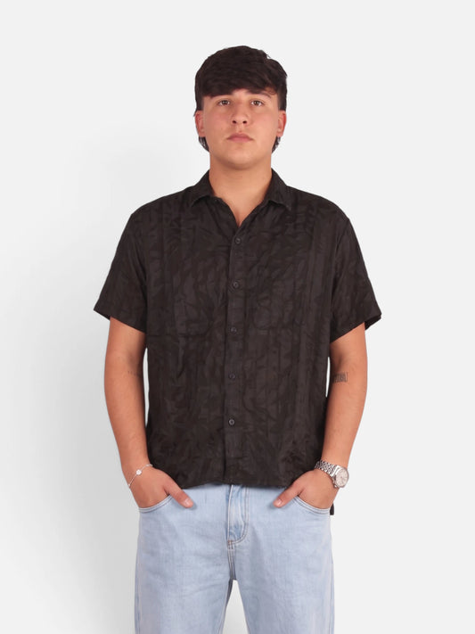 Camisa NTF Napoles Crochet Negra