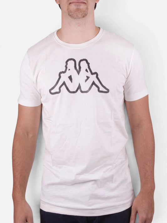Remera Kappa Logo Syaro T-Shirt Bright Blanco