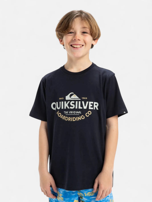 Remera Niño Quiksilver Type Out Azul Marino