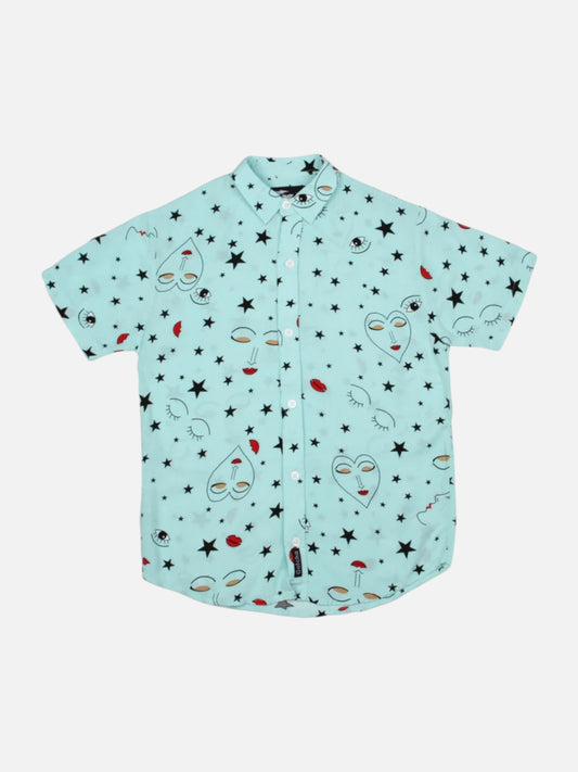 Camisa Gotcha Stars Verde Agua