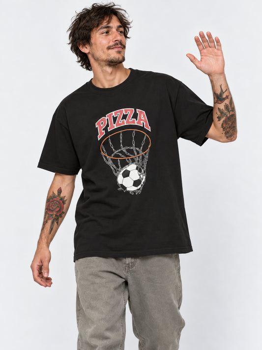 Remera Pizza Champs Negro — vista principal