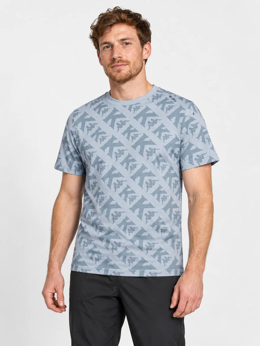 Remera Kappa Authentic Fool Azul Stone — vista principal