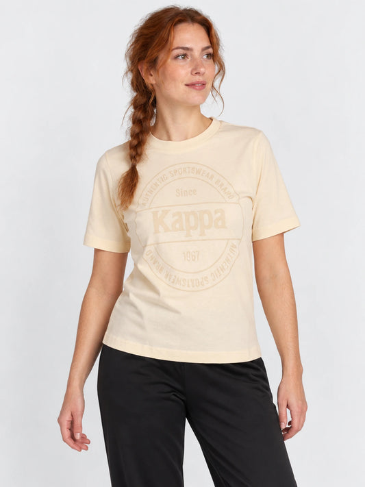 Remera Mujer Kappa Authentic Truks Beige Naturale — vista principal