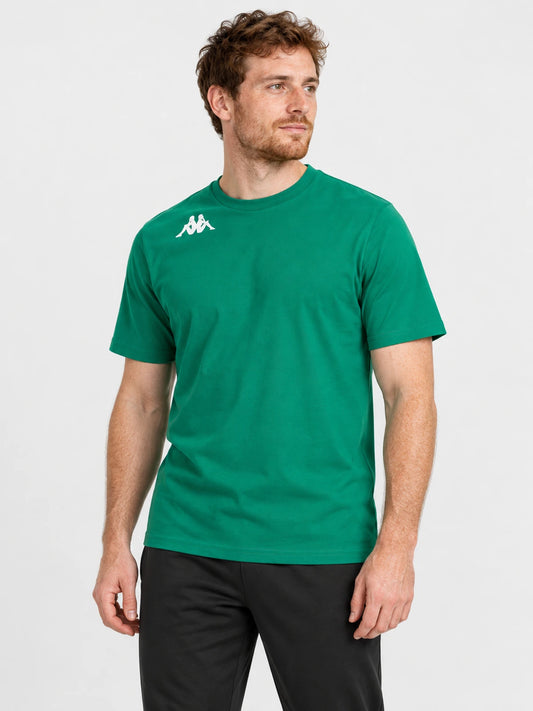 Remera Kappa Kappa4training Brizzo Verde Blanco — vista principal