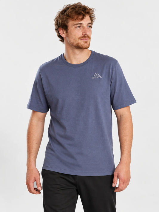 Remera Kappa Logo Avera T-Shirt Azul Marine — vista principal