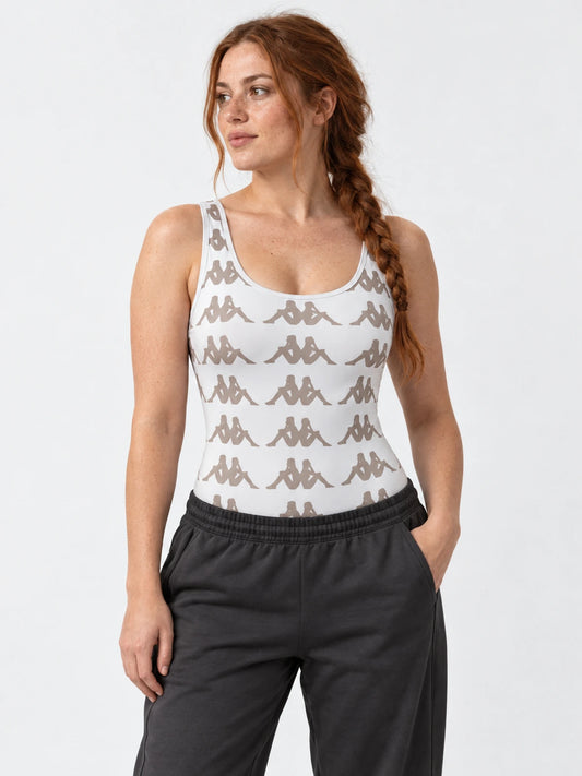 Body Lycra Kappa Authentic Mujer Editta Blanco — vista principal