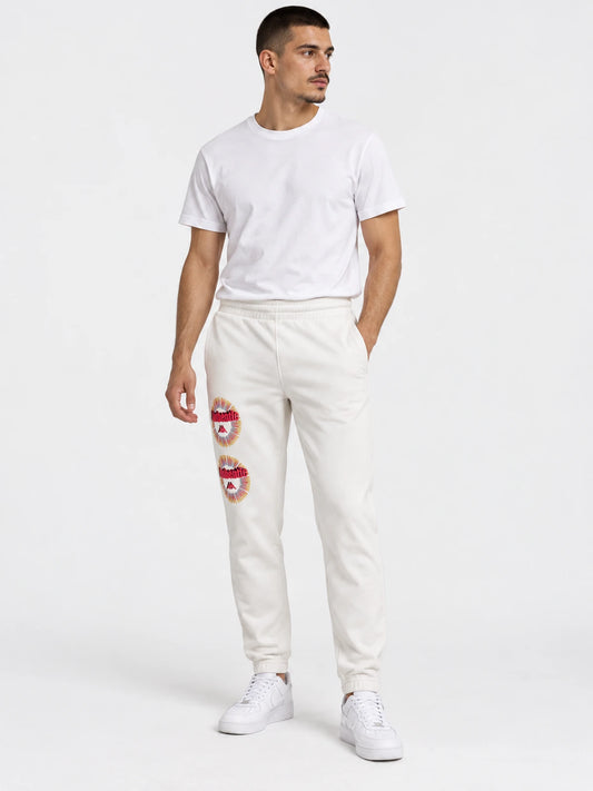 Pantalon Kappa Authentic Graphik Giachi Ar Blanco — vista principal
