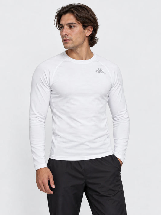 Remera Termica Kappa Manga Larga Blanco — vista principal