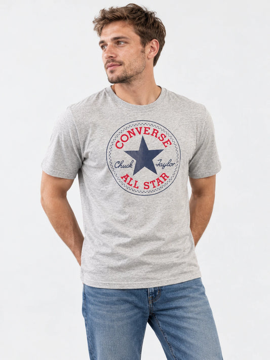Remera Converse Patch Tee Gris — vista principal