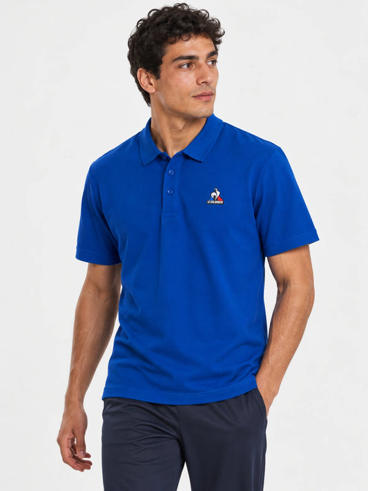 Chomba Le Coq Sportif Polo Pique Essentiel Azul Francia — vista principal