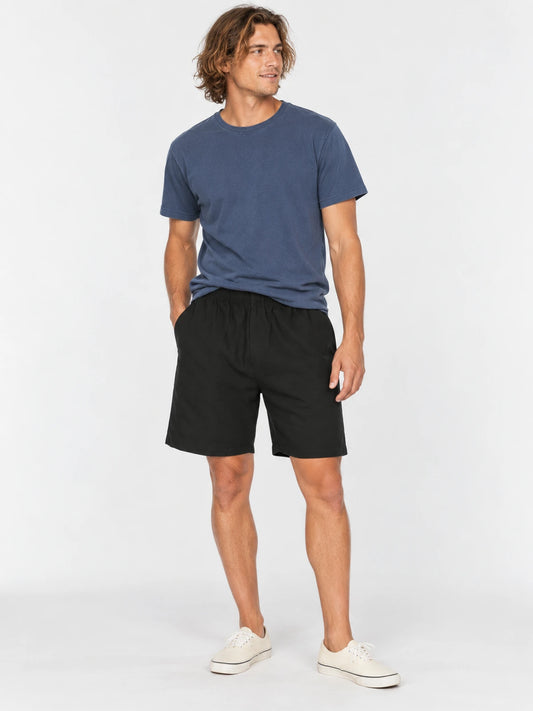 Bermuda Gotcha Trendy Lino Negro — vista principal