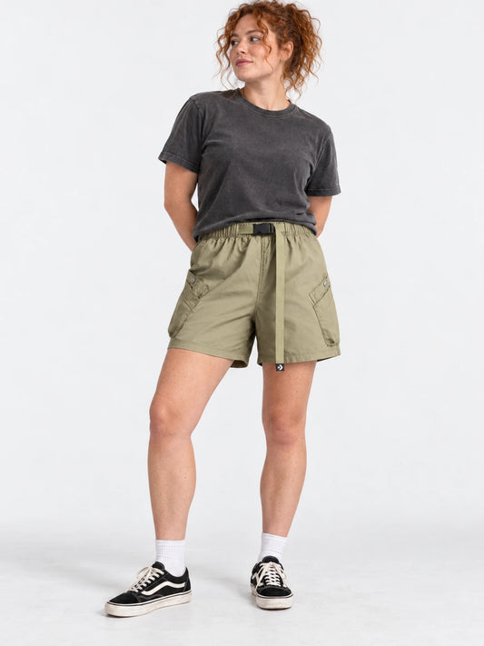 Short Mujer Converse Utility Verde Militar — vista principal