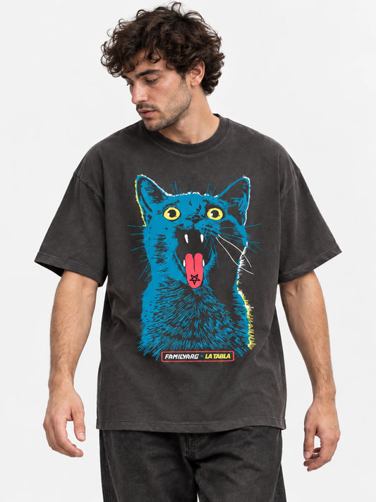 Remera Familyarg Eh! Gato Supersized Gris Topo — vista principal