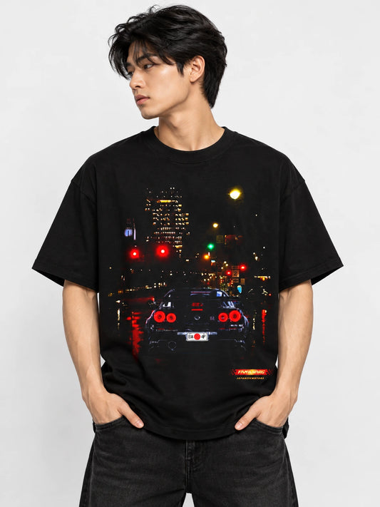 Remera Familyarg Japanese City Supersized Negro — vista principal