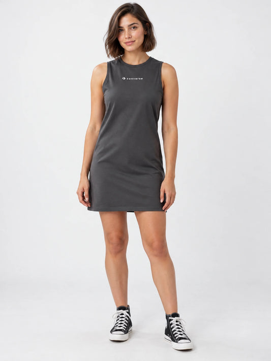 Vestido Converse Mujer Draft Logo Gris — vista principal