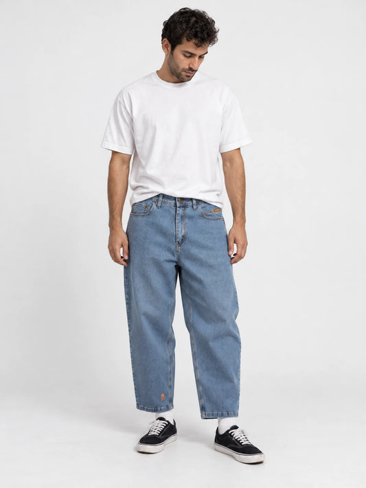 Pantalon Familyarg Crop Baggy Celeste — vista principal