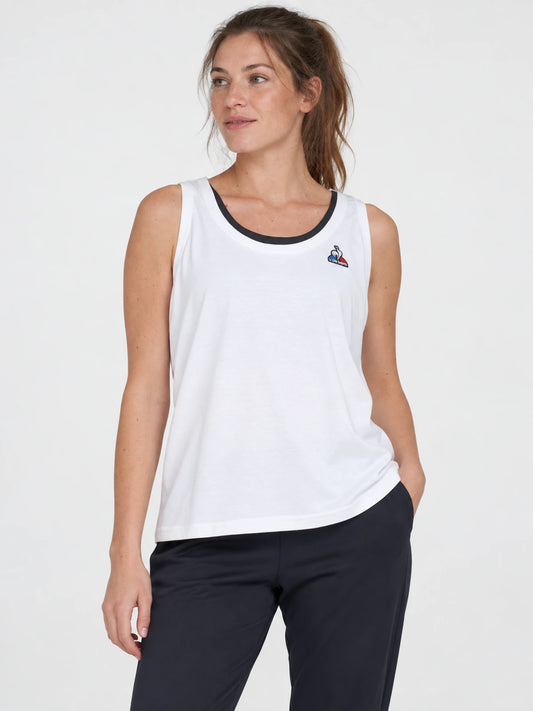 Musculosa Le Coq Sportif Ess Mujer Tank Blanco — vista principal