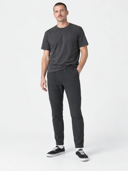 Pantalon Converse Jogger en Jersey Doble Negro — vista principal