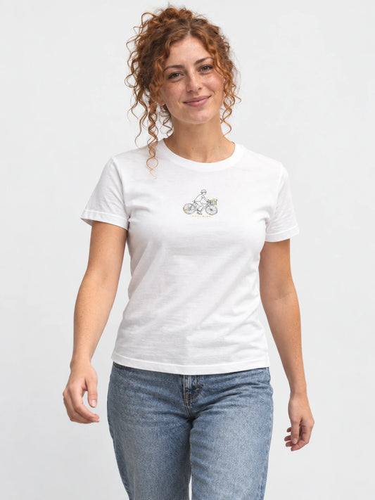 Remera Mujer Converse Ride Slim con Estampa Blanco — vista principal