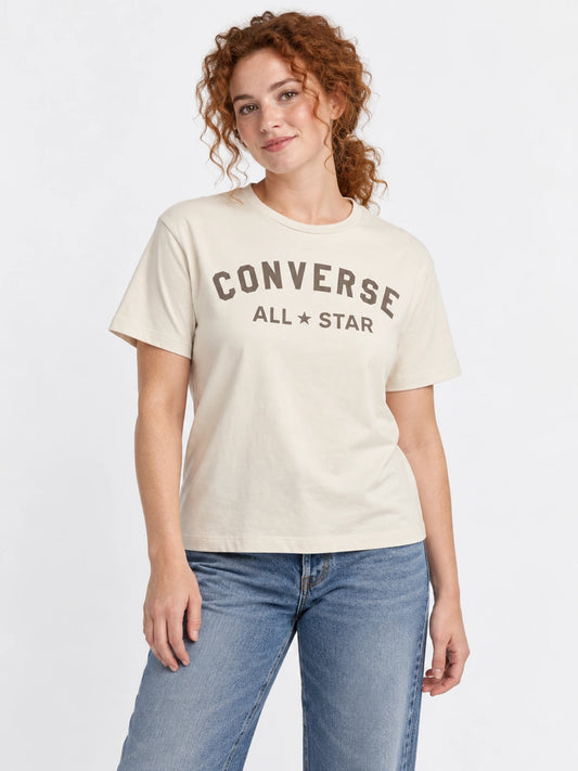 Remera Mujer Converse Retro All Star Tee Blanco — vista principal