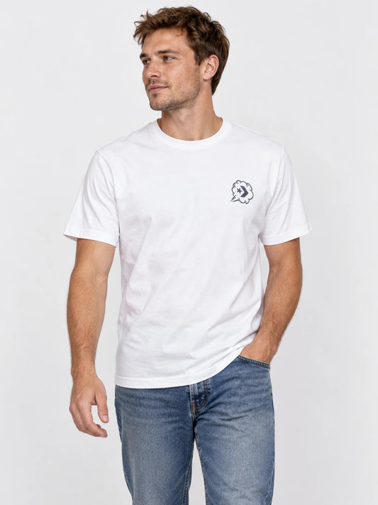 Remera Converse Comic Tee Manga Corta Blanco — vista principal