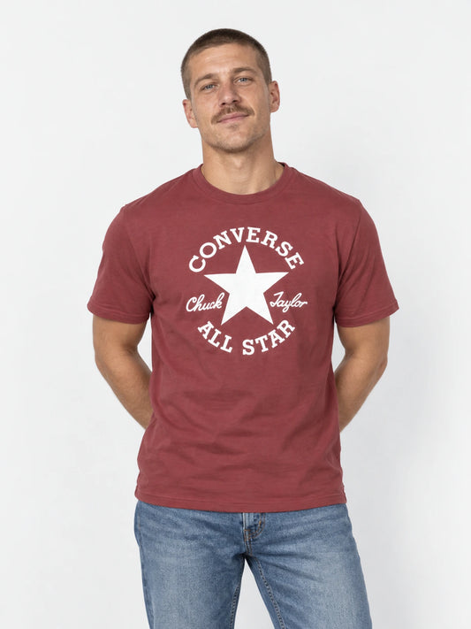 Remera Converse Patch Manga Corta Bordo — vista principal