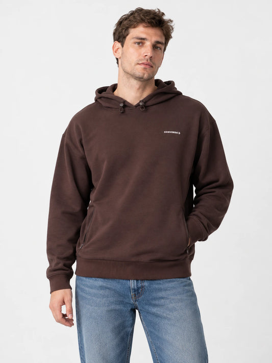 Buzo Converse Retro All Star Hoodie Marrón — vista principal