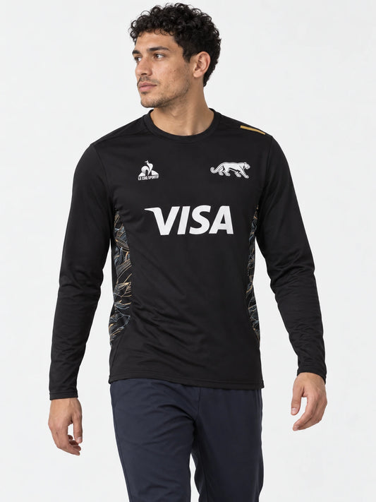 Buzo Le Coq Sportif Pumas Training Crewneck 2025 Negro — vista principal