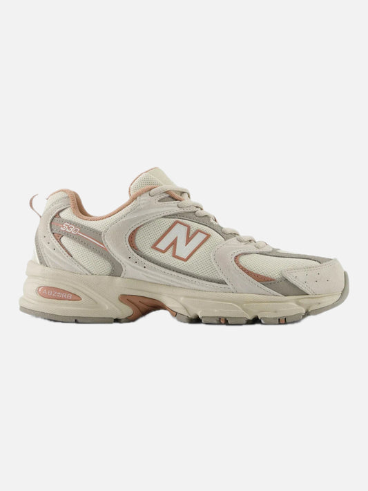 Zapatillas New Balance 530 Gris Crudo Rosa — vista principal