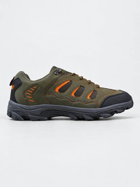 Zapatillas Alpine Skate Terrax Ultra Trekking Senderismo Verde Oliva Naranja — vista principal