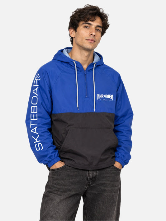 Rompeviento Thrasher Anorak Magazine Azul Negro — vista principal