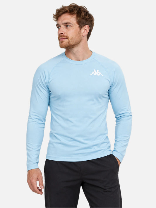 Remera Kappa Termica Soccer Celestial Azul-Blanco — vista principal