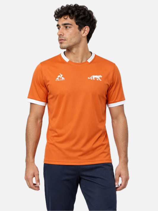 Remera Le Coq Sportif Pumas Maillot Entrai. Ss N°3 M C Naranja — vista principal